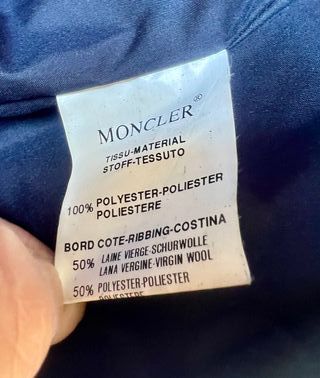 Moncler Piumino Smanicato Blu