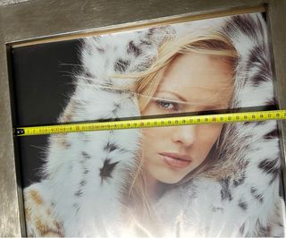 Marco de madera maciza pintado en plateado