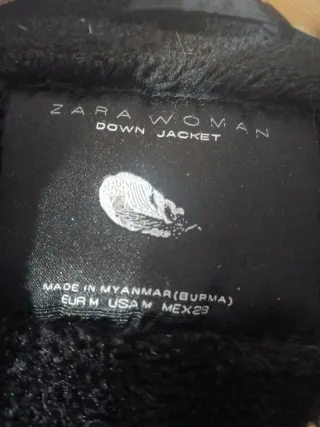 Chaqueta acolchada negra