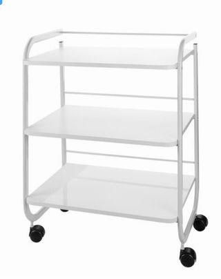 Carro de estética blanco 3 estantes