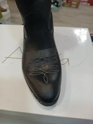 Botines mujer Alesya negros talla 37 y 36 piel