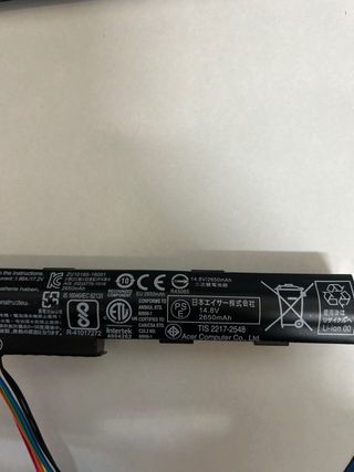 Batería portátil Acer AS16A7K 14.8V