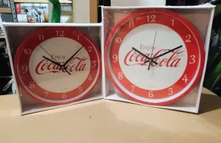 Coppia Orologi da Parete Coca Cola