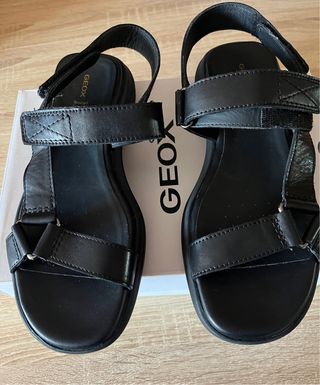 Sandalias Geox Mujer Negras. Usadas solo una vez.