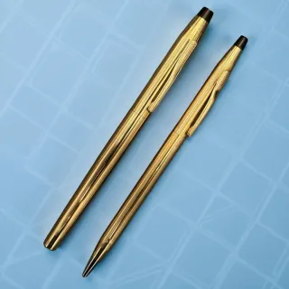 Dúo Bolígrafos Cross Dorados