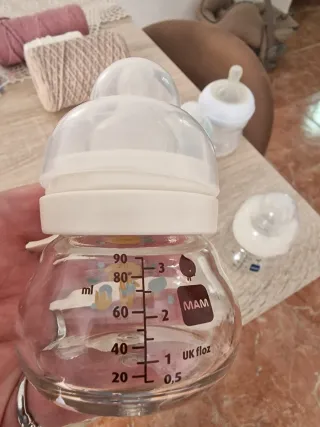 Lote Biberones Cristal MAM