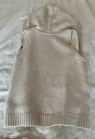 Chaleco Massimo Dutti Lana y Cashmere Beige