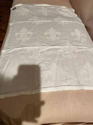 3 Strofinacci cucina cotone beige/bianco