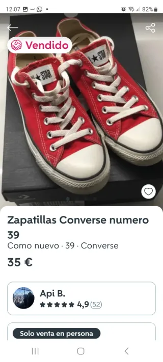 Zapatillas Converse Rojas Bajas