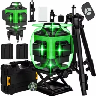 Nivel Láser 4D 16 Líneas Trípode Maletín