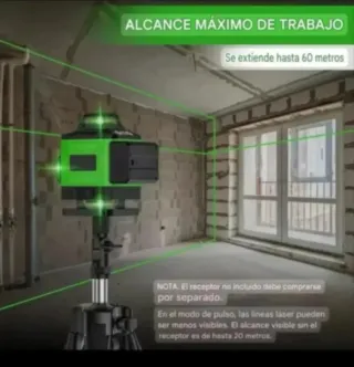 Nivel Láser 4D 16 Líneas Trípode Maletín