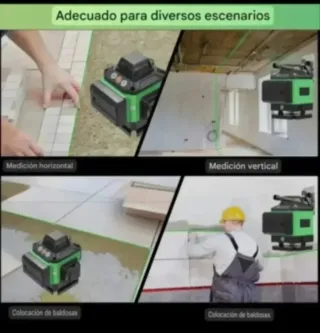 Nivel Láser 4D 16 Líneas Trípode Maletín