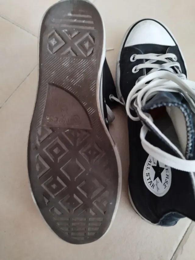 Zapatillas Converse Altas Negras y Blancas
