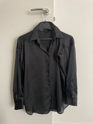 Camicia Zara donna nera tg. XS