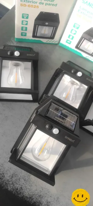 4 LAMPADE SOLARI CON SENSORE DI MOVIMENTO NUOVE