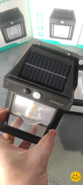 4 LAMPADE SOLARI CON SENSORE DI MOVIMENTO NUOVE