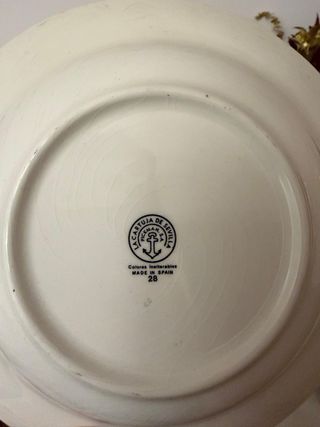 Vajilla La Cartuja Sevilla Porcelana