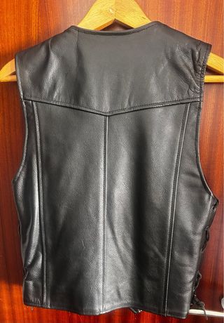 Chaleco mujer de Piel Negro Talla XS