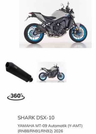 Escape Shark SRC 4 Yamaha MT-09 2026 homologado