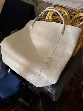 Bolso de mano blanco