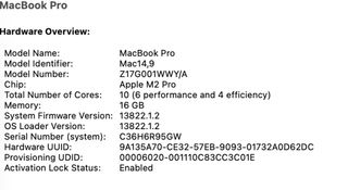 MacBook Pro 14 M2 Pro 16GB 512GB