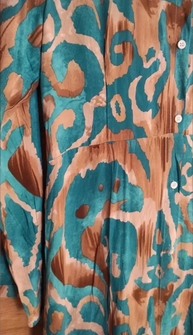 Vestido largo estampado talla L