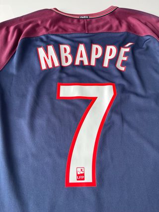 Camiseta original nike PSG 2017 2018 Mbappé 7 T-XL