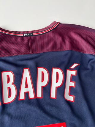Camiseta original nike PSG 2017 2018 Mbappé 7 T-XL