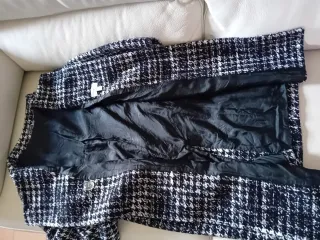 Cappotto donna fantasia pied de poule tg 42