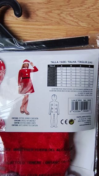 Disfraz Mamá Noel Talla 5-6 Años