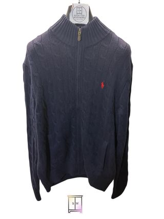Polo Ralph Lauren cable knit jumper full zip