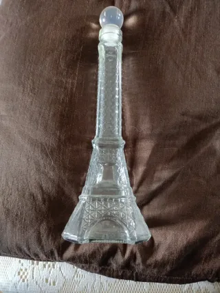 Bottiglia Torre Eiffel Vetro Trasparente