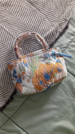 Borsa a mano con stampa floreale