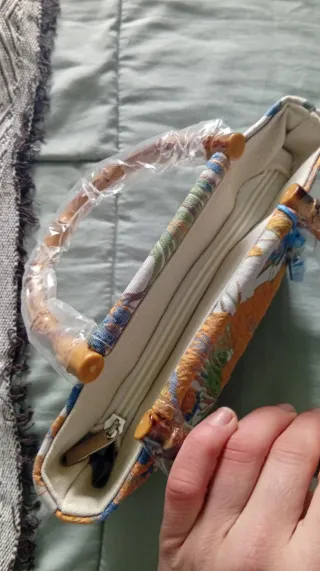 Borsa a mano con stampa floreale