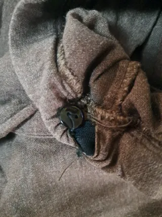 Pantalón premamá lino marrón