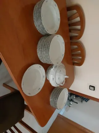 Vajilla de porcelana 8 platos hondos