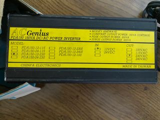 Inversor de corriente para coche