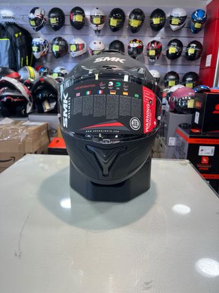 Casco Integral SMK Typhoon Negro Mate