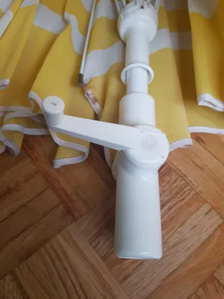 Sombrilla de jardin grande con manivela