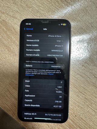 iPhone 11 Bianco 256GB