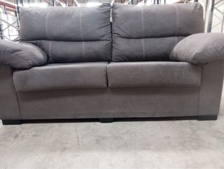 Sofá de 2 plazas marrón chocolate