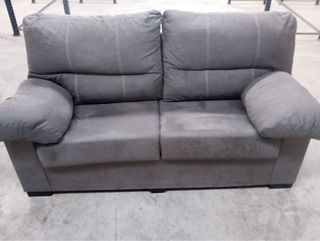 Sofá de 2 plazas marrón chocolate