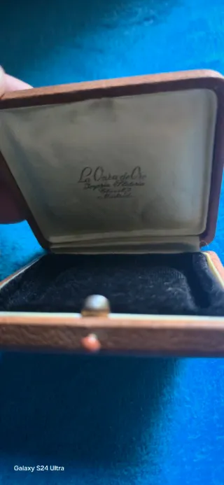 Estuche Joyería La Onra de Oro Histórico