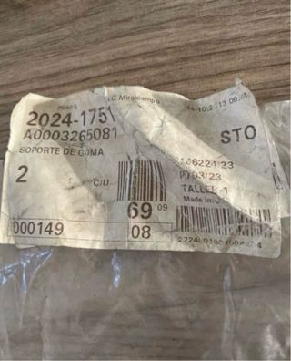 2 Soportes Goma Mercedes Actros Axor Atego