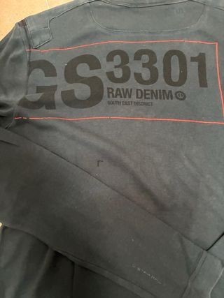 Camiseta G-Star RAW manga larga azul Talla M
