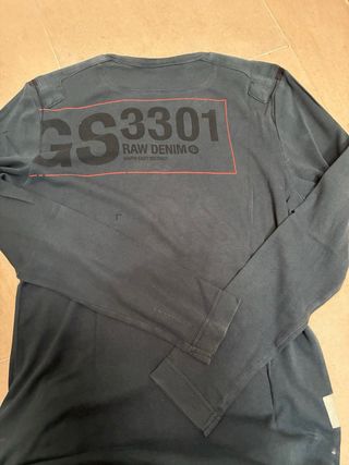 Camiseta G-Star RAW manga larga azul Talla M