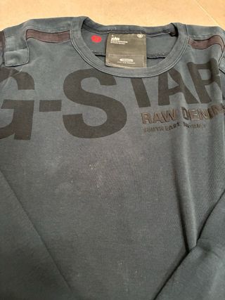Camiseta G-Star RAW manga larga azul Talla M