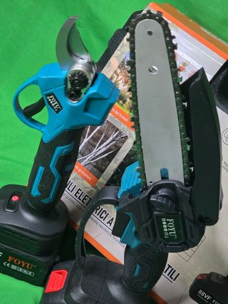 Kit motosega + cesoia senza fili