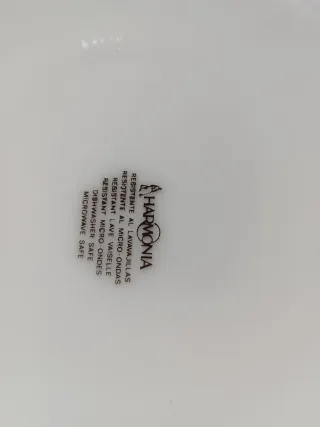 Plato Arcopal Vintage Azul y Blanco