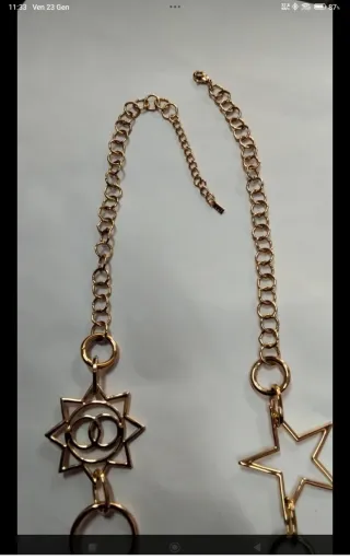 Collana Max Mara con luna, stelle e sole